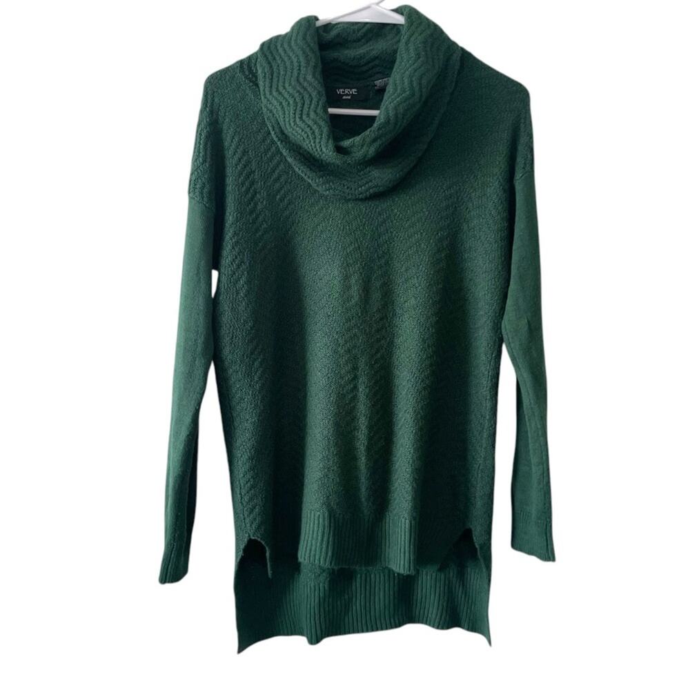 Verve Ami Cowl Neck Sweater | Size Small | Forest Green